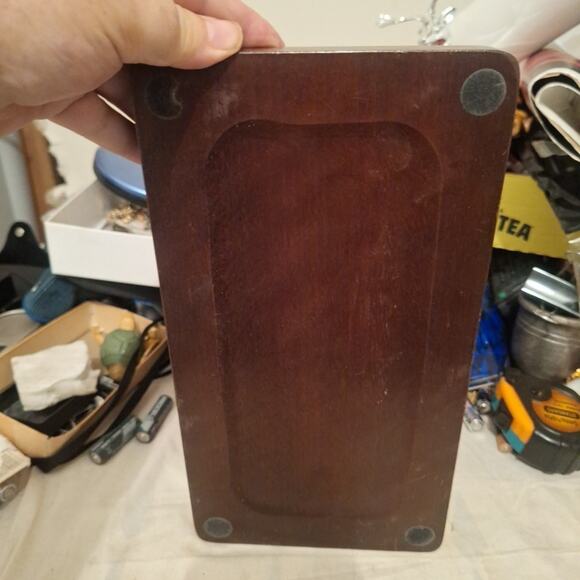 Vintage Wooden Roll Top Desk Organizer - Picture 7 of 7